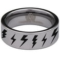 thumbnail image 2 of Lightning Bolt Tungsten Carbide Ring, 2 of 9