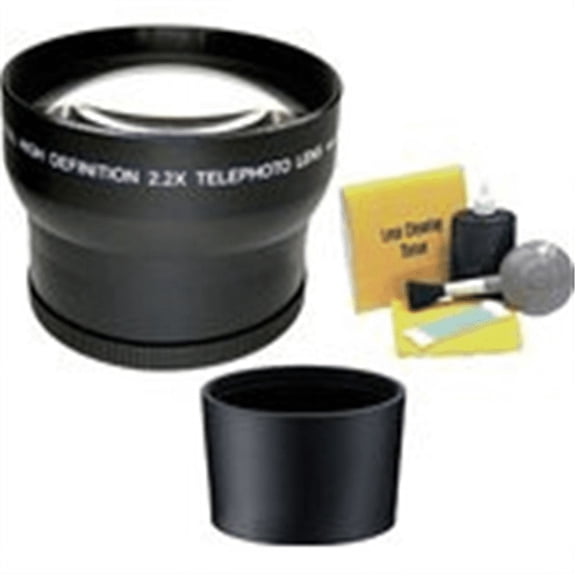 2.2x High Definition Super Telephoto Lens Compatible with Canon Powershot A640 IS (Includes Necessary Lens Adapter & Ring)