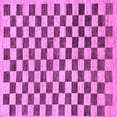 thumbnail image 1 of Ahgly Company Indoor Square Checkered Purple Modern Area Rugs, 7' Square, 1 of 4