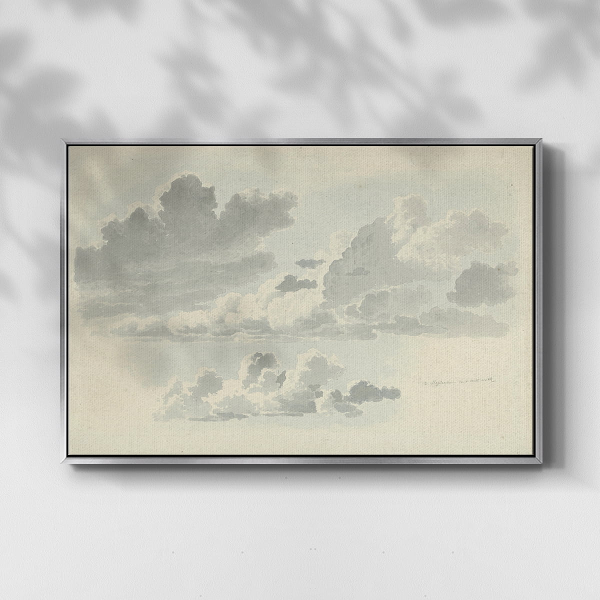 Vintage Landscape-CCCLXVIII By Wexford Home Framed in Silver Wood Gallery Wrapped Canvas 27 in. x 41 in.