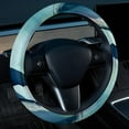 thumbnail image 2 of Whale 14.5 Inch Printing PVC Leather Steering Wheel Cover Car Wheel Covers Auto Accessories, 2 of 6