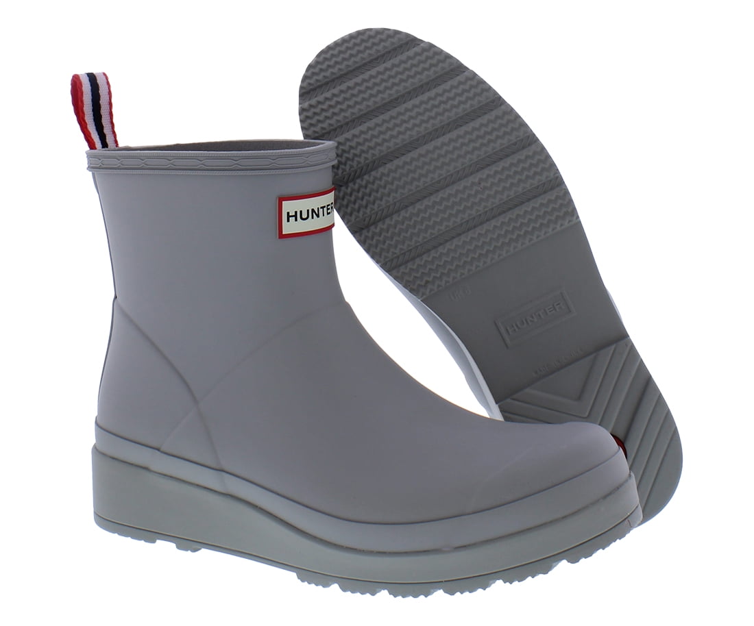 Hunter Play Short Boot Womens Shoes Size 10, Color: Zinc