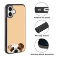 thumbnail image 2 of WIRESTER Shockproof Soft Rubber Cover Case for Apple iPhone 16 6.1" 2024, Animal English Bulldog On Sunset Background, 2 of 5