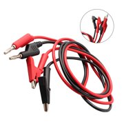 Cable Test Equipment Maintenance 1M Cable 2Pcs Banana Plug Power Supply Signal Detection Test Leads To Crocodile