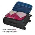 thumbnail image 7 of Hynes Eagle Travel Packing Cubes 3 Pieces Value Set Red Violet, 7 of 7