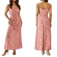 thumbnail image 1 of TRKIYQC Pink Floral Slip Dress para Mujer Verano Sling Sin Mangas Espalda al Aire Cuello Cuadrado Largo Casual Ropa de Playa TRKIYQC moda, 1 of 7