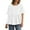 White, variant on Women's Plus Size Tops Summer Flowy Crew Neck Short Sleeve Babydoll Shirts Casual Loose Solid Color Blouses (XL, White)