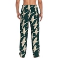 thumbnail image 2 of Bixox Men's Flying Swans Patterned Pajama Pants with Pockets Lounge Clothes for Home, 2 of 5