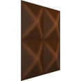 thumbnail image 2 of Ekena Millwork 11 7/8"W x 11 7/8"H Tirana EnduraWall Decorative 3D Wall Panel, Universal Aged Metallic Rust (Covers 0.98 Sq. Ft.), 2 of 5