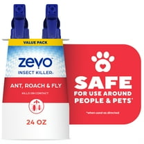 Zevo Multi Insect Killer Spray for Ants, Roaches & More - Two 12 oz Sprays