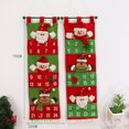 thumbnail image 4 of Christmas Advent Calendar Hanging Santa Elk Snowman Christmas Countdown Calendar for Christmas Decorations (Red Background), 4 of 7