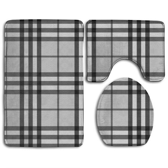Buffalo Plaid Bathroom Rug