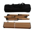 thumbnail image 2 of Folding Picnic Table, Wood Color Lightweight Folding Roll Up Table Multifunctional Safe  For Party, 2 of 8