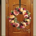 thumbnail image 5 of 15 In Wreath Hanger - Metal Wreath Holder - Door Hook for Xmas Easter Spring Wreath - Front Door Hanger Black, 5 of 7