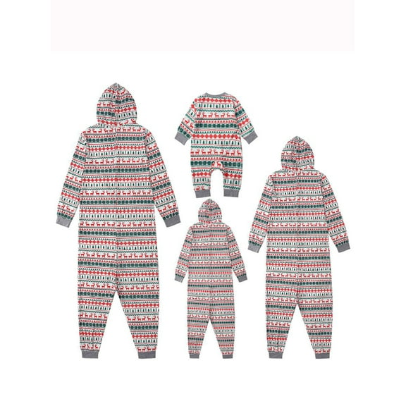 Yuanyu Family Christmas Pajamas Set Elk Family Matching Outfit Winter Nightwear Sleepwear Pjs Set