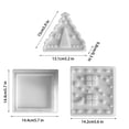 thumbnail image 3 of Moldes flexibles de silicona en forma de casa para velas caseeras, resina, jabón y hormigón - Juego de 2 piezas, 3 of 9