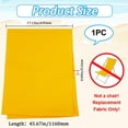 thumbnail image 3 of 1 pieza de repuesto para silla de playa tipo cabestrillo de 435 x 1165 mm, tela Oxford dorada, reclinable., 3 of 9