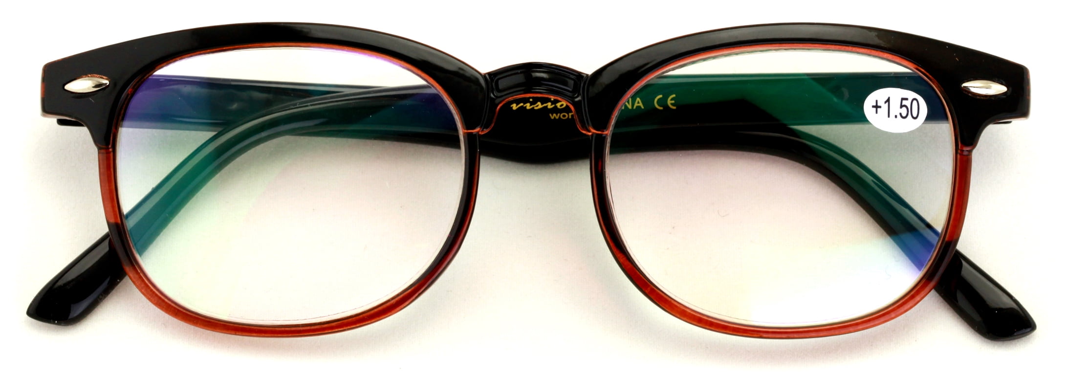 Round Lightweight Reading Glasses AntiReflective Coating Spring