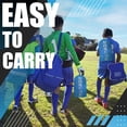 thumbnail image 5 of RUNBOW 6x4 ft Portable Kids Soccer Goal for Backyard Practice Soccer Net with Carry Bag (6x4 FT, 1 pack, Sky Blue), 5 of 6