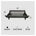 thumbnail image 2 of 15424 Cast Iron Fire Grate, Black, 24-Inch, 2 of 4
