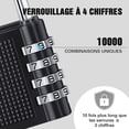 thumbnail image 5 of Zshan Digit Combination Padlock, Combination Lock, Number Code Padlock, Combination Lock for Gym, School, Gate, Hangar, Garage, Storage, Luggage Lockers and Tool Box, 5 of 5