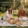 thumbnail image 2 of Personalized Charcuterie Board - Custom Engraved Bamboo Cheese Board Gift Set with Knife Drawer, Wedding Gifts for Couple, Anniversary Bridal Shower Engagement Birthday Housewarming, 2 of 10