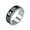 Silver, variant on Men Women's Stainless Steel Ancient Chinese Nine Character Truth Ring Yin Yang Turnable Anxiety Rings Ba Gua Silver Size 10