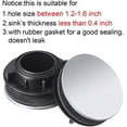 thumbnail image 3 of Wuweikeji 8pcs Stainless Steel Faucet Hole Cover 36mm Diameter Compatible with 26-32mm Sink/Tube Hole Anti-Leak & Easy Drainage Kitchen Accessory, 3 of 5