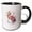 Black/White, variant on 3drose, Splendid Letter S. Floral Monogram, Decorated with Rose Flowers Art, 11oz Magic Transforming Mug