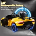 thumbnail image 3 of Licensed Lamborghini Huracan Ride on Car by OLAKIDS, 12V Kids Electric Vehicle Battery Powered Toy with Remote Control, LED Lights, Spring Suspension, Bluetooth, MP3, Aged 3-8 Years, 3 of 9