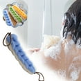 thumbnail image 6 of Large Super Soft Shower Back Scrubber | Extra Thick PE Material Back Brush with Hanging Rope | 30x8cm Bath Exfoliator for Deep Cleaning & Rich Lather, 6 of 7