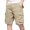 Silver, variant on Ramiter Shorts Men Male Summer Cargo Pants Button Solid Color Pocket Tether Plus Size Mid Wash Shorts,Blue