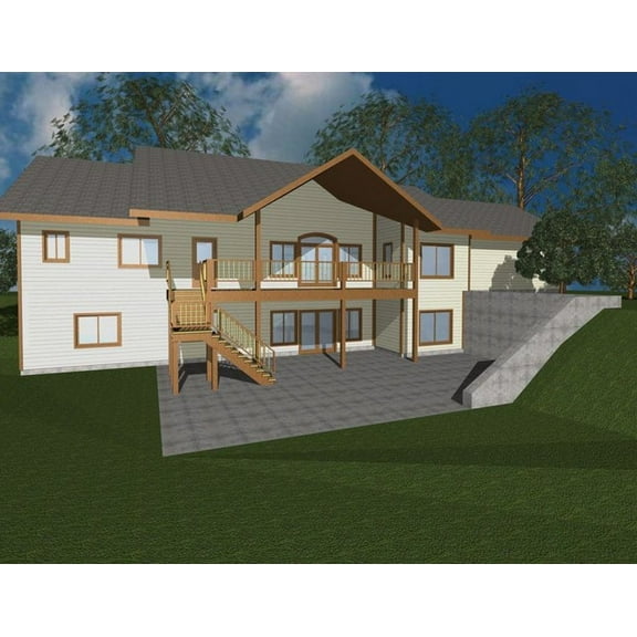 001-3242: Contemporary 5 Bed, 4 Bath Luxury Home Plan, 4356 Sq Ft: Full Blueprints with License to Build by Home Plan Marketplace - Lesuto