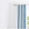 thumbnail image 2 of SAFAVIEH Creslia Contemporary Soft Blue Solid Grommet Blackout Curtains, 52" x 96", 2 of 5