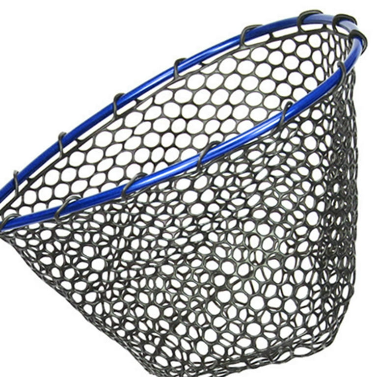 Fishing Landing Net No Folding Salmon Net Pole Handle Not Retractable  Handle Fish Sea Fishing Hand Net for Fishing blue