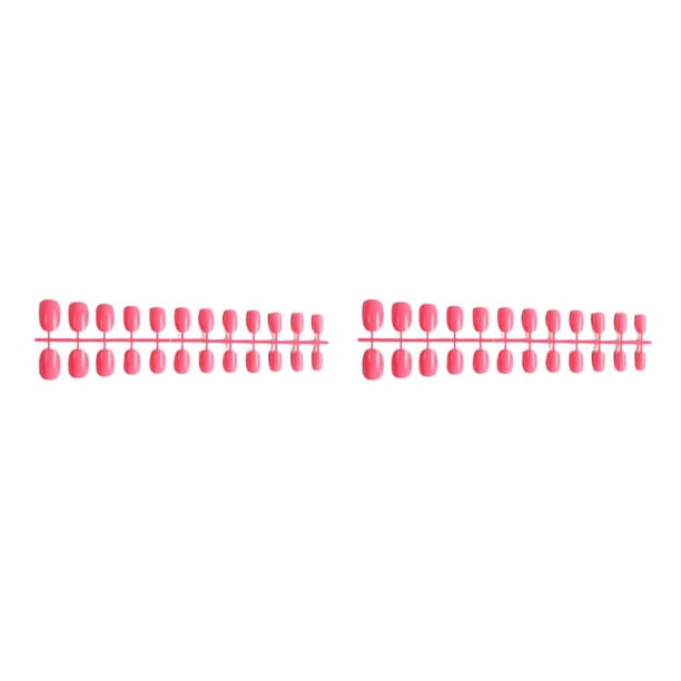 Minnieouse Fake Nail Set French Style Scratch Press-on Fingernails Removable Cover Adjustable Resistant Stickers Full Manicure Tipo 2 2Conjunto