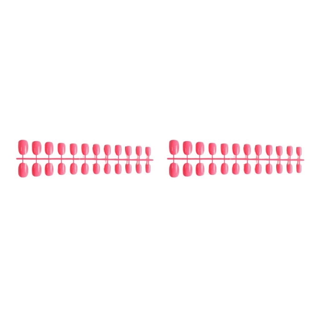 Minnieouse Fake Nail Set French Style Scratch Press-on Fingernails Removable Cover Adjustable Resistant Stickers Full Manicure Tipo 2 2Conjunto