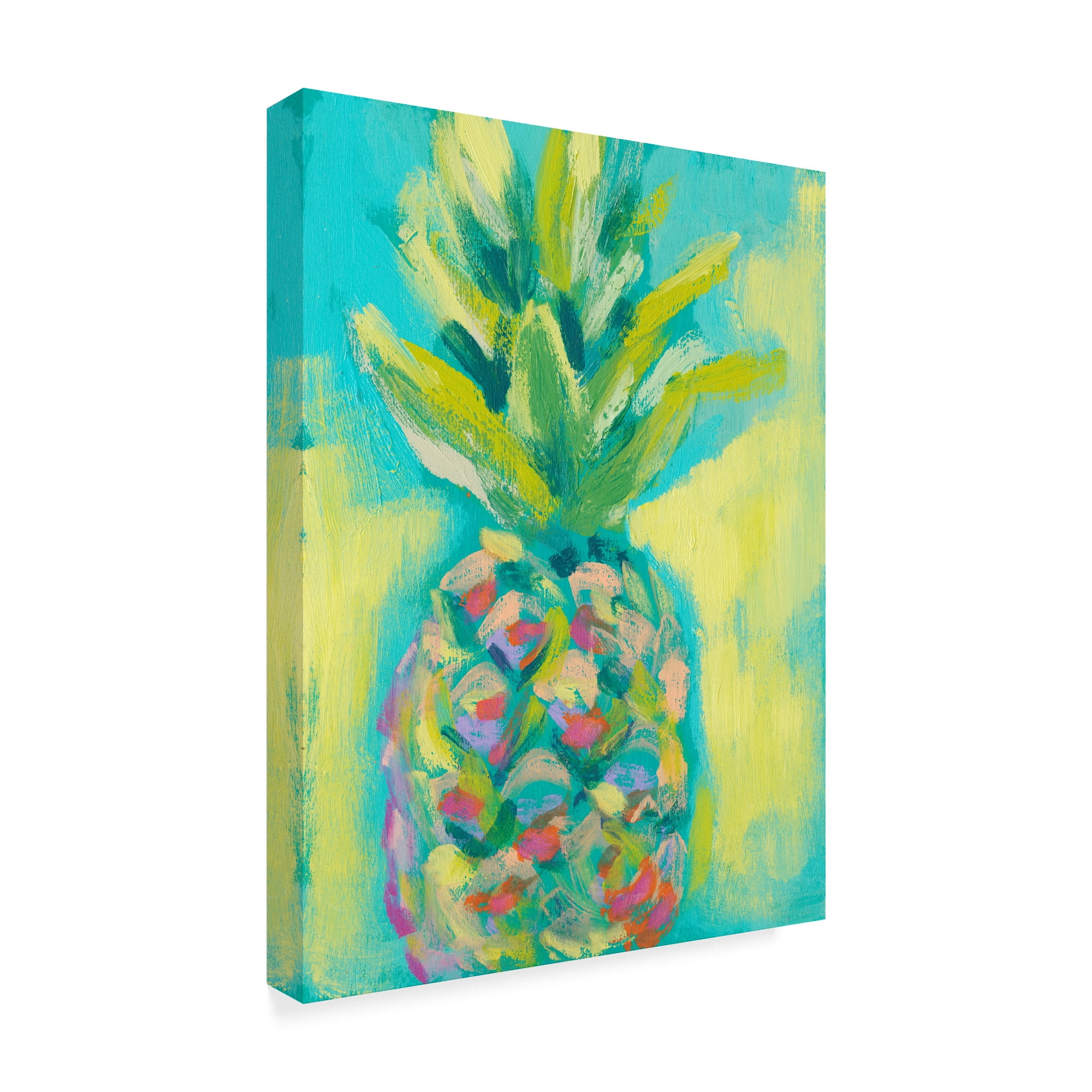 Trademark Fine Art 'Vibrant Pineapple II' Canvas Art by Jennifer Goldberger