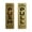 Brushed Gold, variant on Signs ByLITA Vertical Push and Pull Door Signs (Roof-Real Estate) Door Sign (Blue) - Large