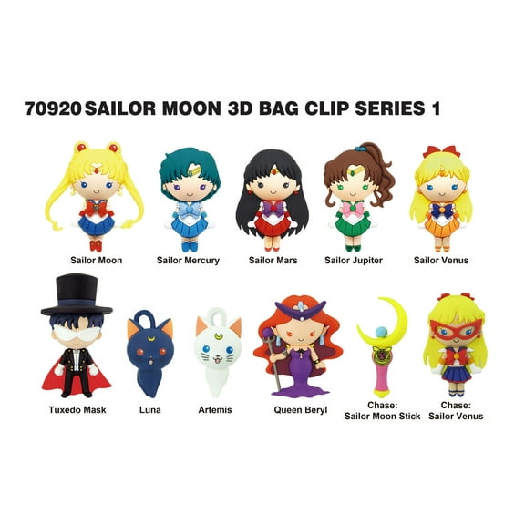 SAILOR MOON 3D Foam Bagclip - SERIES 1