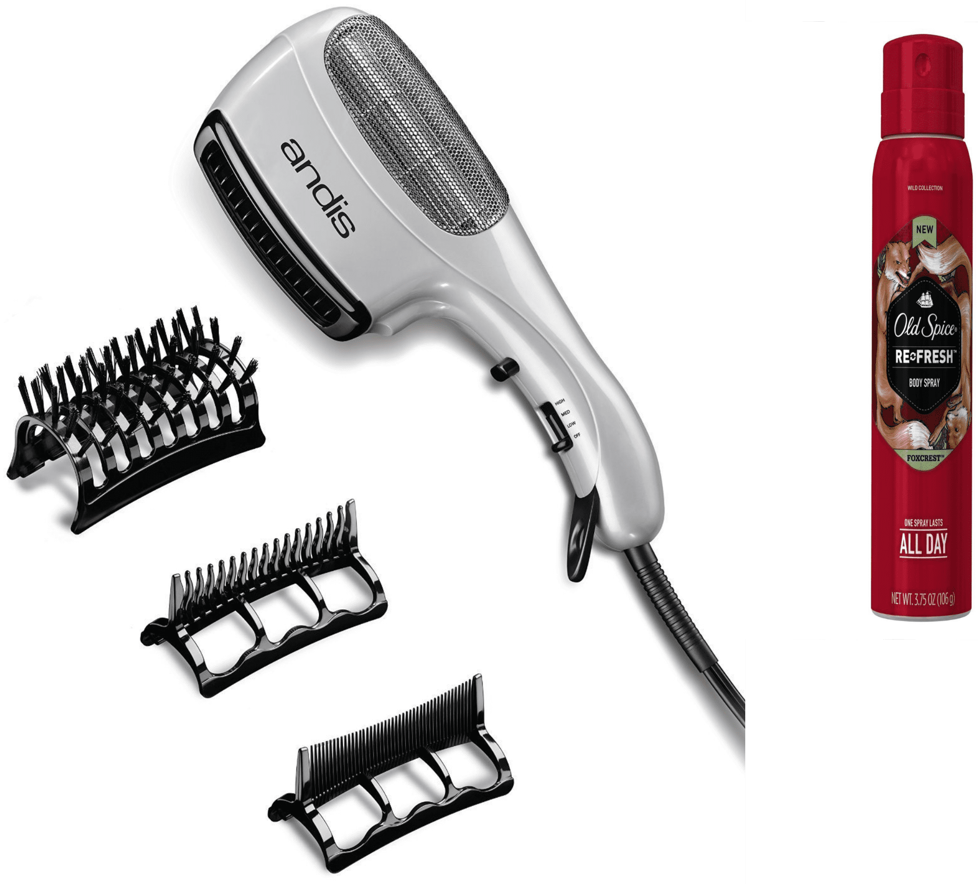 andis blow dryer comb