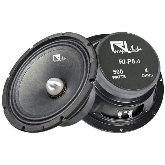 RI Audio 8" Midrange Speakers 500 Watts Peak 250 Watts RMS 4 Ohm RI-P8.4 2 Pack