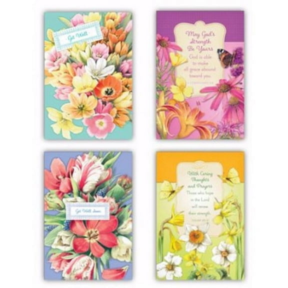 77682 Card - Boxed - Get Well - Marjolein Bastin, Box of 12