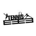 thumbnail image 3 of S SERENABLE Medal Display Hanger Black Iron Organizer Wall Mounted Fame Medal Rack Frame tennis, 3 of 9