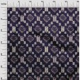 thumbnail image 2 of oneOone Silk Tabby Fabric Geometric Kasuri Print Sewing Fabric BTY 42 Inch Wide, 2 of 4