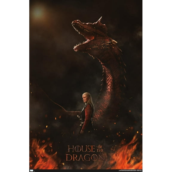House of the Dragon - Daemon Dragon One Sheet Wall Poster, 22.375" x 34"