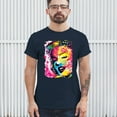 thumbnail image 3 of Tee Hunt Dean Russo Colorful Marilyn T-Shirt Neon Hot Symbol Starlet Men's Tee, Navy Blue, Large, 3 of 5