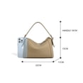 thumbnail image 4 of Bolso de mano Boston de lujo de piel de vaca auténtica para mujer, bolso cruzado versátil de diseñador para otoño e invierno, bolso de mano portátil para mujer, 4 of 5