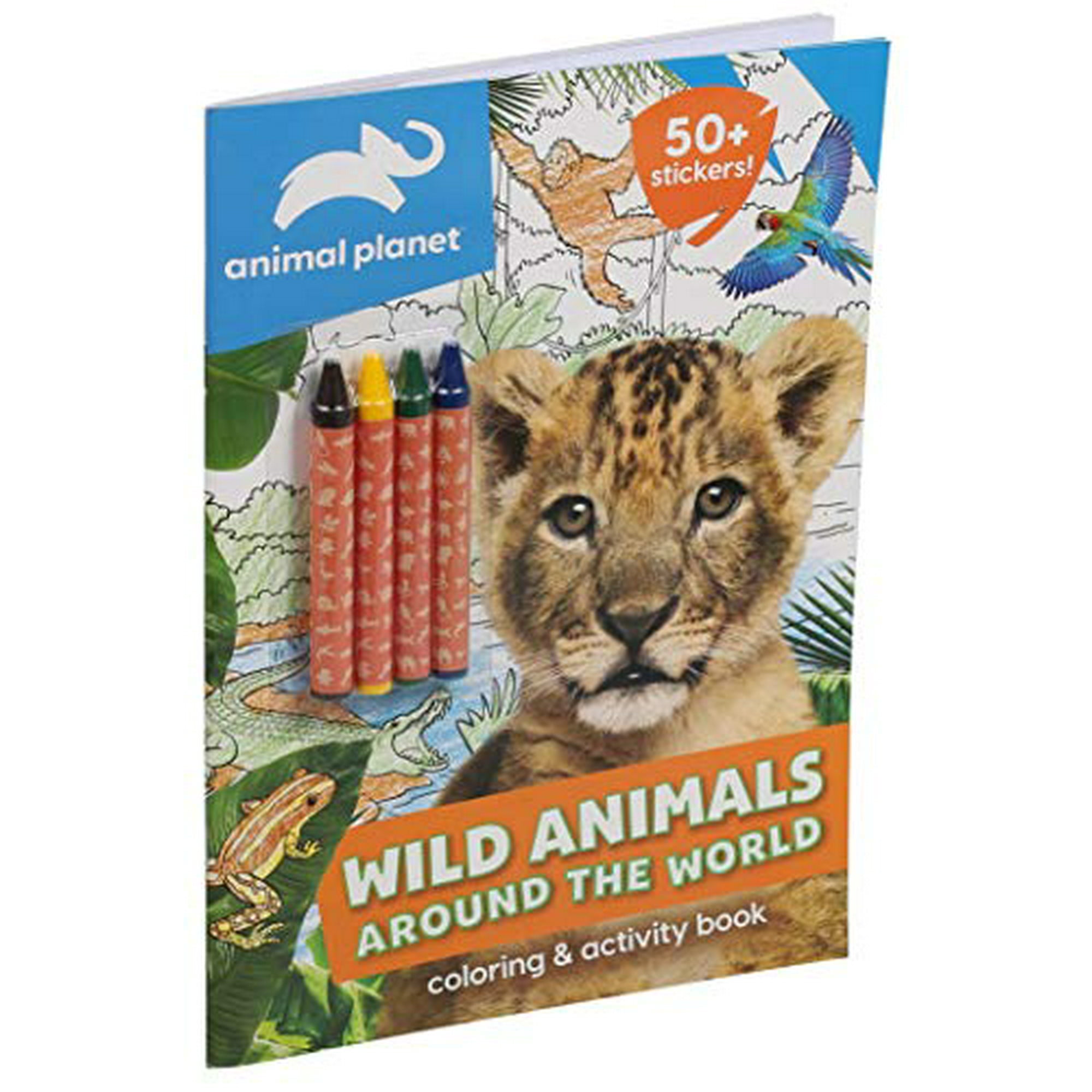 Animal Planet: Wild Animals Around the World Coloring and Activity Book |  Walmart Canada