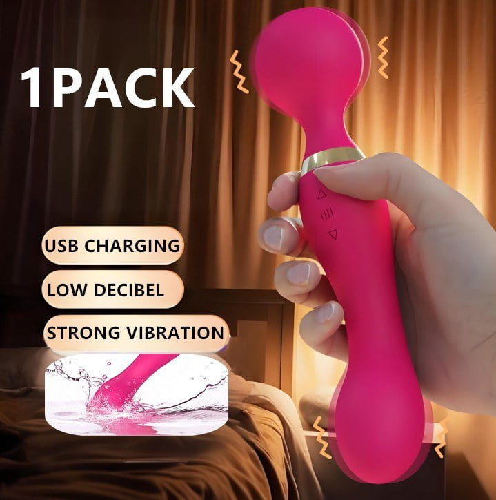 Multispeed Rechargeable Vibrating Massager Wand Personal Full Body Therapy with Silicone ABS Plastic